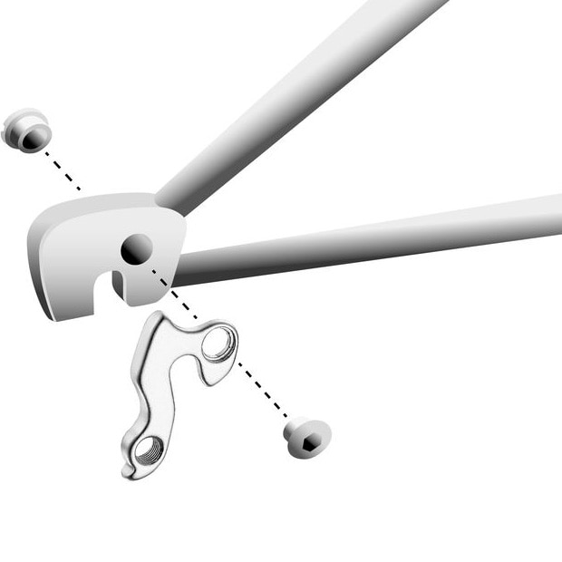 Raleigh RF-7 500mm フレーム＋ディレイラーハンガーのみ Raleigh RF-7