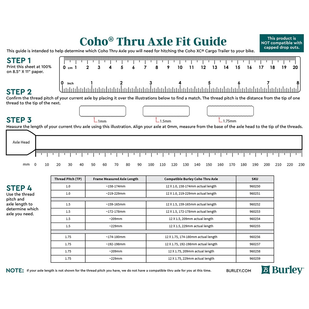 バーレー コーホー用ボールズスルーアクスル 12mm