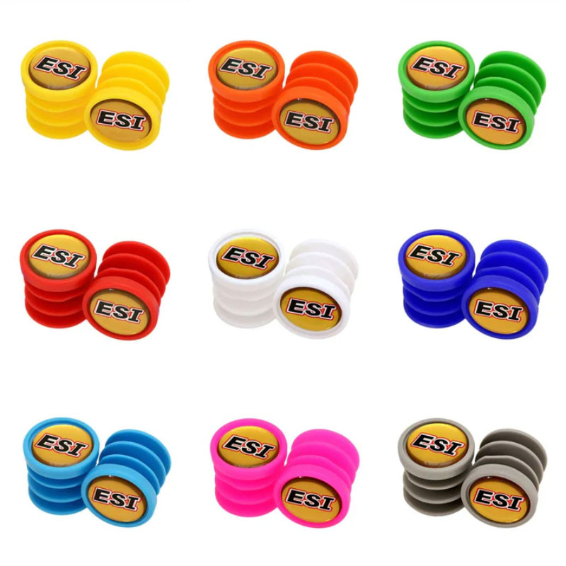 ESIグリップ Bar Plugs Pair イエロー | マウンテンバイクパーツ