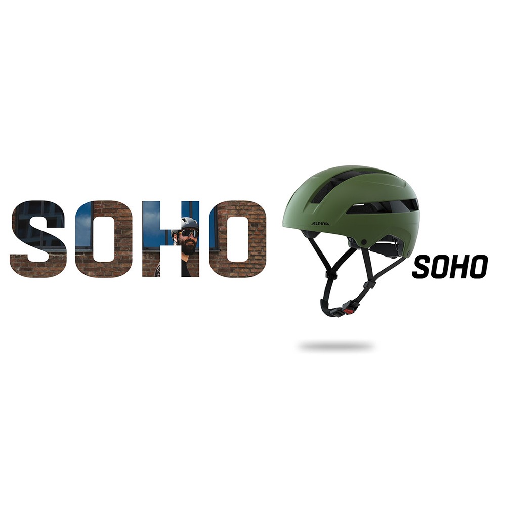 アルピナ SOHO ブラックマット ヘルメット | ヘルメット,大人用