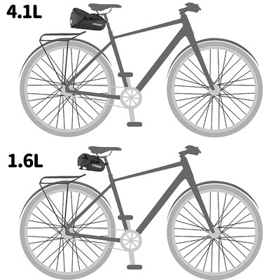 ORTLIEB オルトリーブ　大型車体装着バッグ ホワイト/ブラック オルトリーブ SEATPACK QR 使い勝手を高める工夫が盛りだくさんの大型