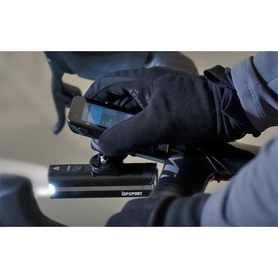 iGPスポーツ VS1200 スマートフロントライト M80付属 ブラック