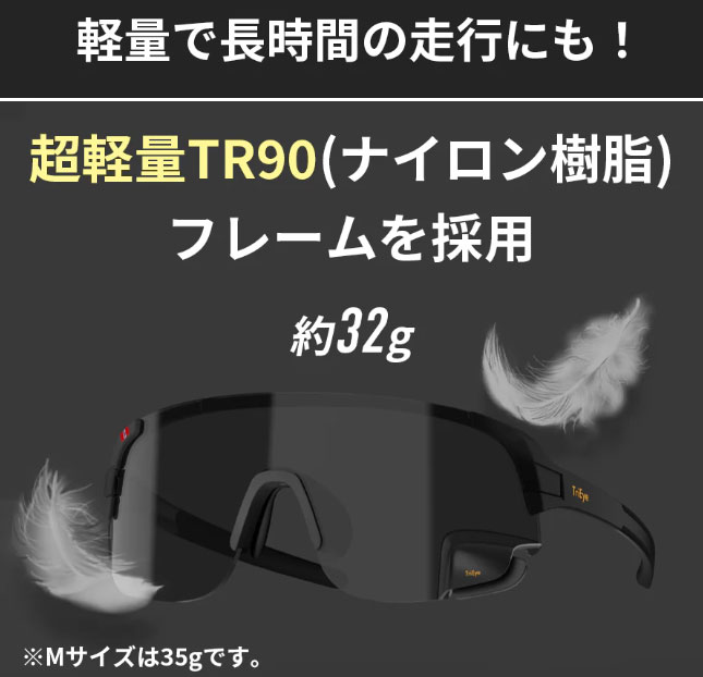 TriEye(トライアイ) View Sport Standard リアミラー内蔵サングラス