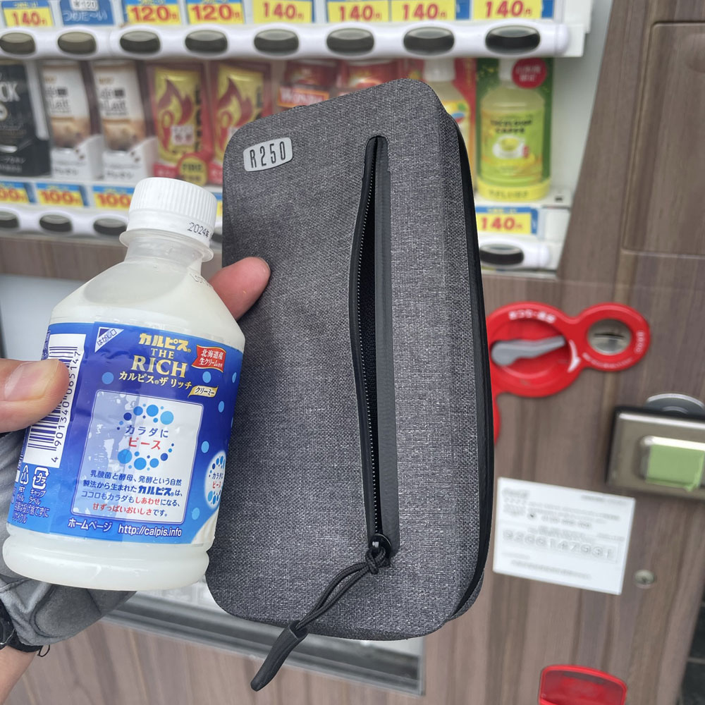 R250 防水スマートライドポーチ スーパーDX2 ブラック W小銭入れ