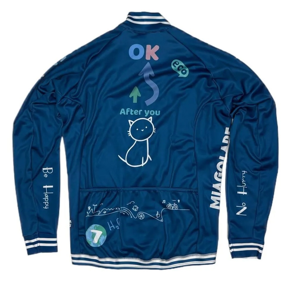 セブンイタリア Dopo Cat LS Jersey ネイビー | メンズウェア