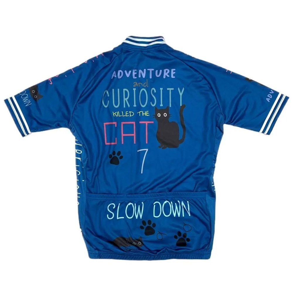 セブンイタリア Curiosity Cat Jersey ネイビー | メンズウェア,半そで
