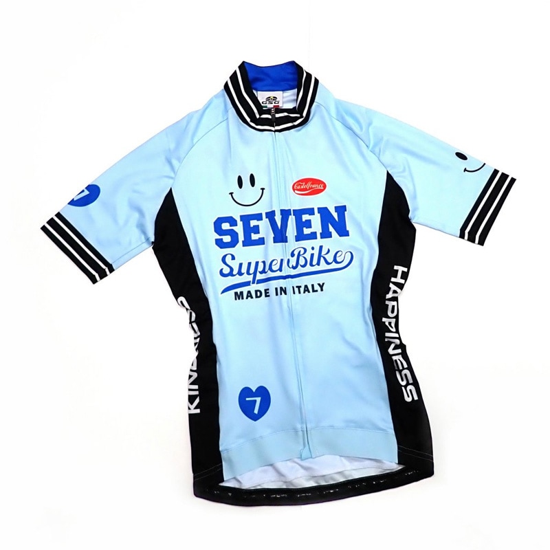 セブンイタリア　サイクルジャージ　レディース セブンイタリア Superbike Smile Lady Jersey スカイ レディース