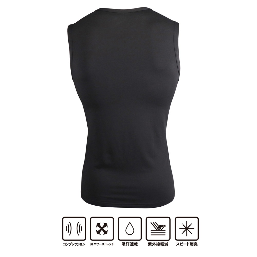 BODY TOUGHNESS JW-580 BTドラスティックドライ ノースリーブ ブラック