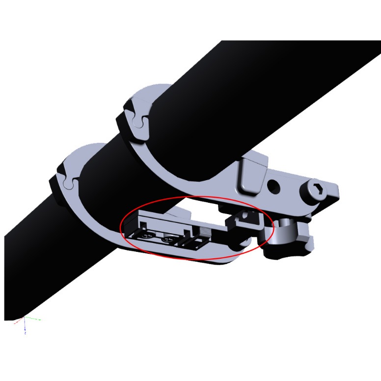 レックマウント DI2-EW90-L2 シマノ DI2 ジャンクション L型ブラケット