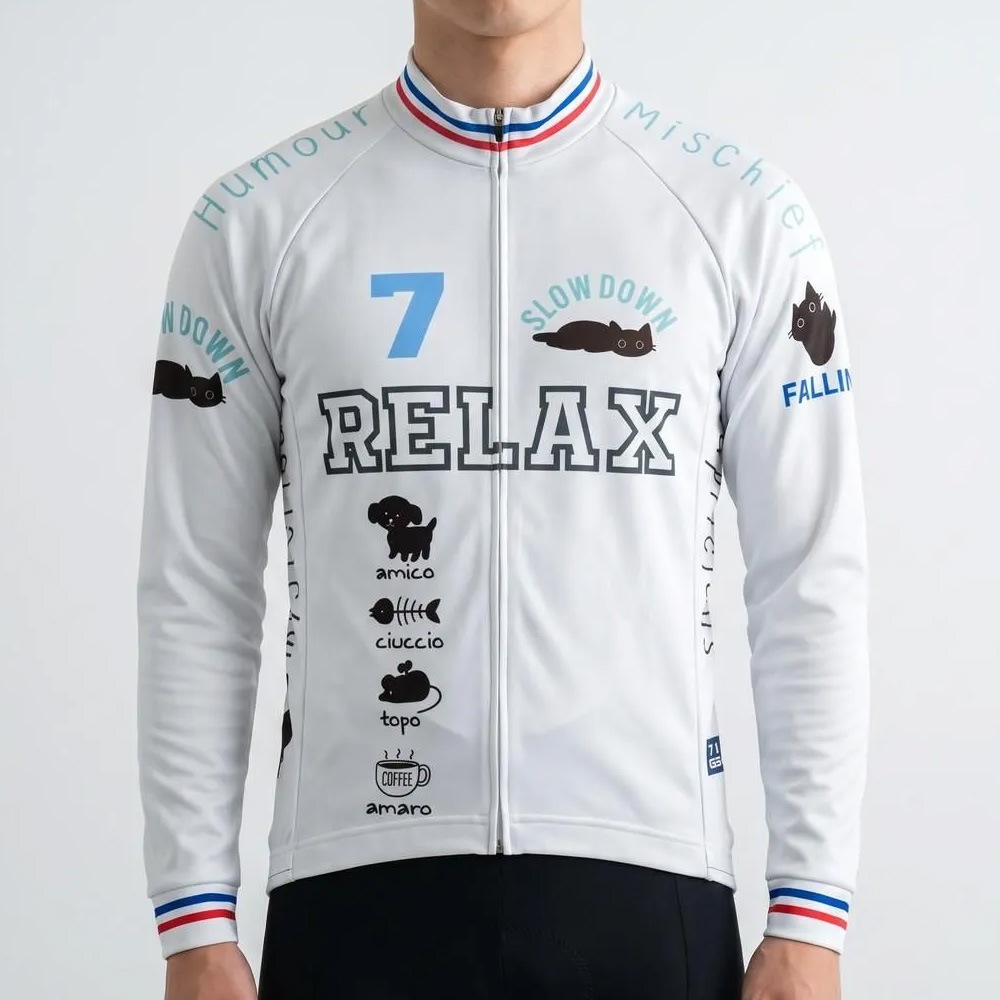 セブンイタリア Torokeru Relax Cat LS Jersey オフホワイト | メンズ
