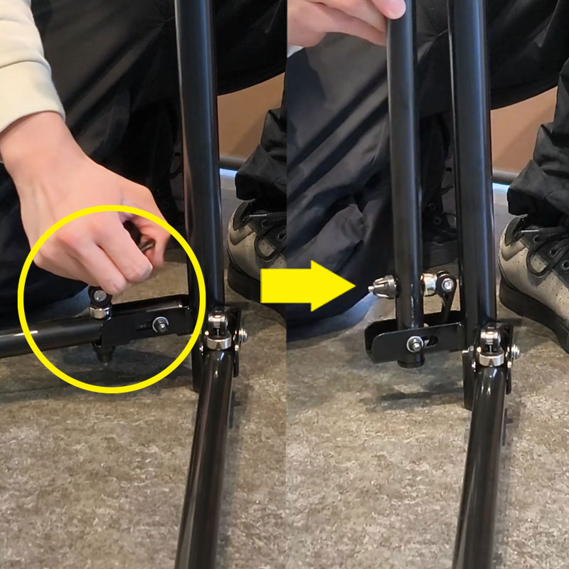 □ミノウラ HMS-20TSQ フック式メンテナンススタンド 高さ調整付き