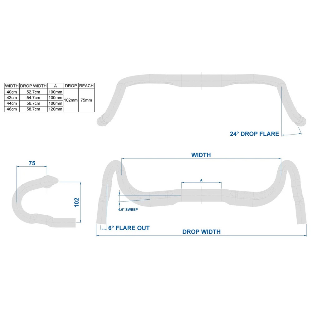 リッチー COMP VENTUREMAX 2 バークランプ径：31.8mm ドロップハンドル
