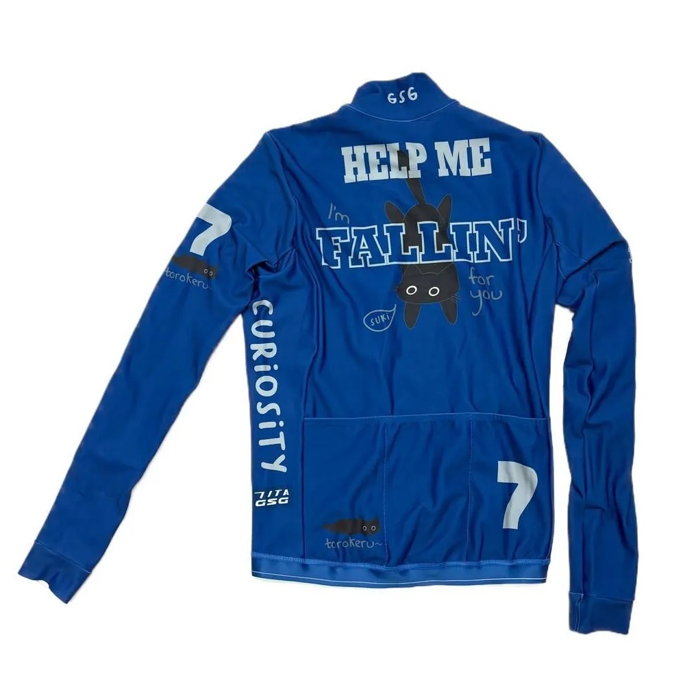 セブンイタリア Hillclimb Cat LS Jersey ネイビー | メンズウェア