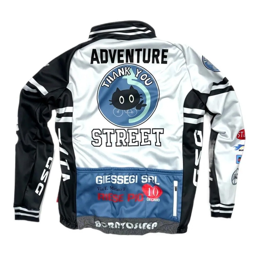 セブンイタリア Seven Stadium Jacket ブラック/グレー/ブルー