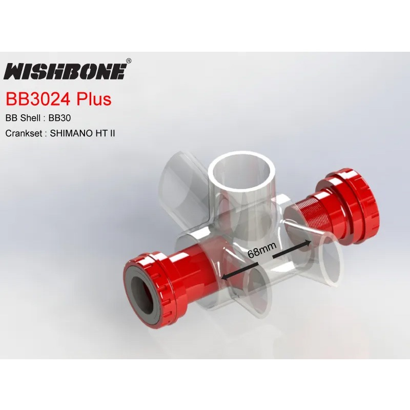 ⭐︎新品半額⭐︎WISHBONE BB3024 ボトムブラケット 68mm WISHBONE ( ウィッシュボーン ) BB3024 | 自転車・パーツ