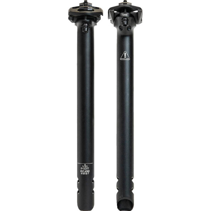 イーエムサイクルズ シートポスト 27.2×300mm ブラック | ロードバイク