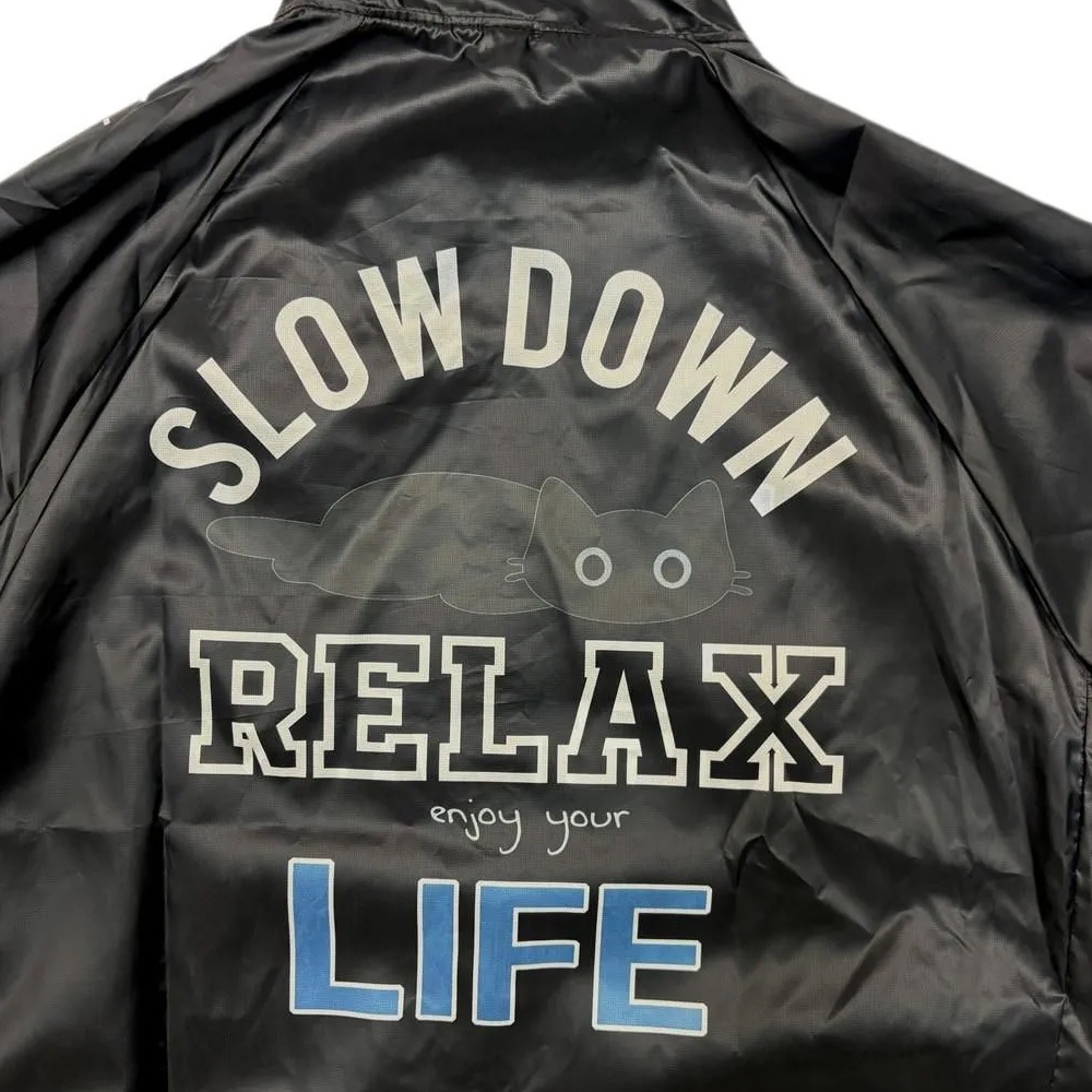セブンイタリア Torokeru Relax Cat Windbreaker チャコール | メンズ