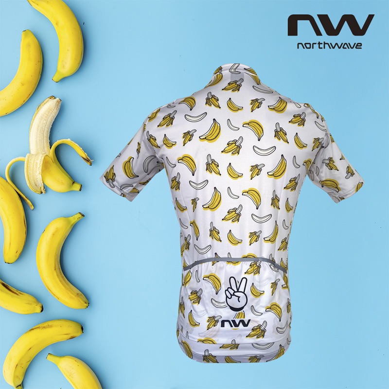 ノースウェーブ PEACE BANANA JERSEY ホワイト/イエロー | メンズ