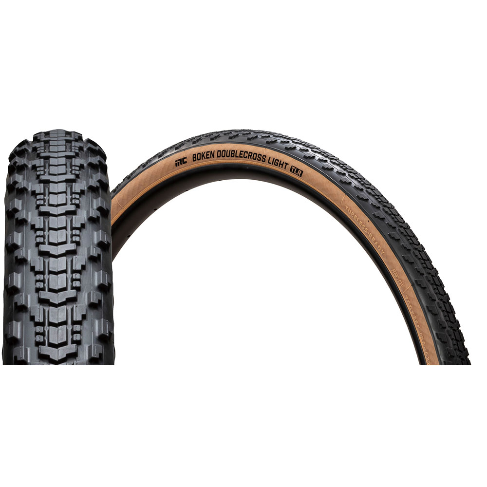 IRC BOKEN DOUBLECROSS LIGHT 700×38C タン チューブレスレディ