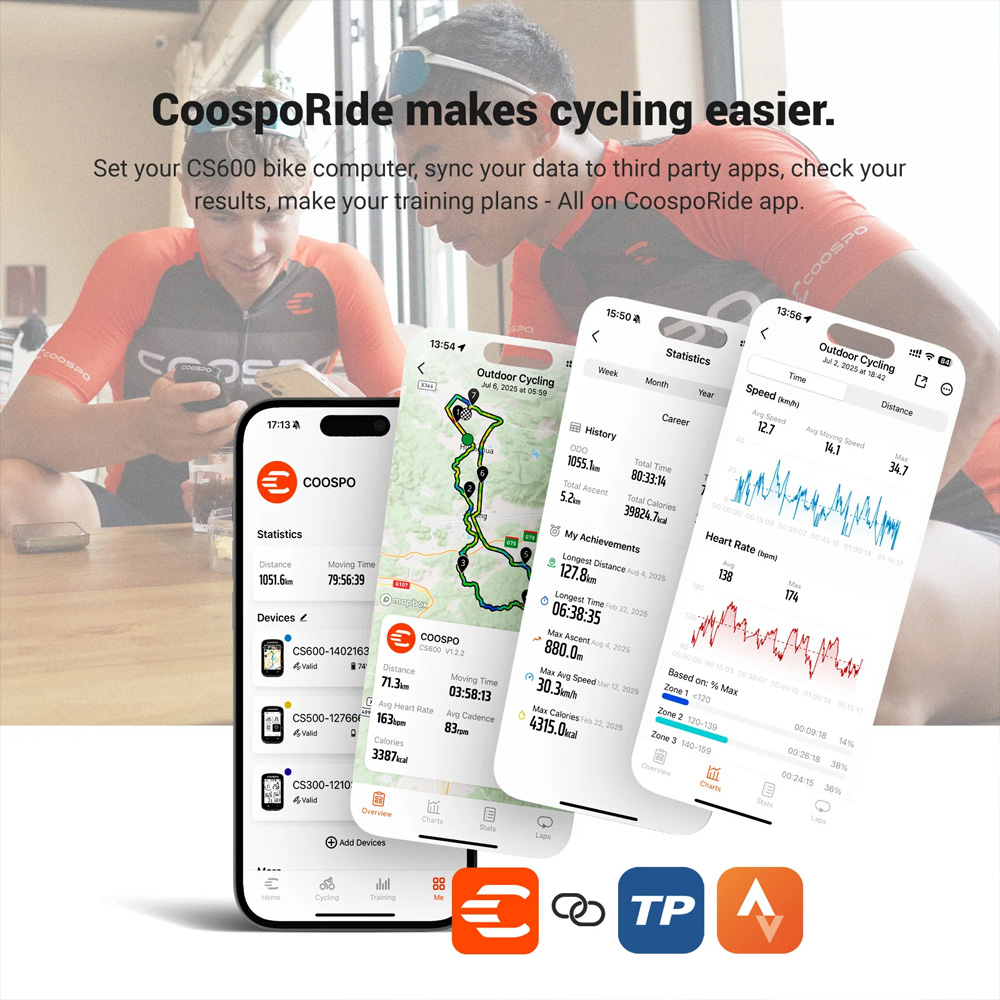 クースポ REALROAD CS600 GPS バイクコンピューター（超長寿命