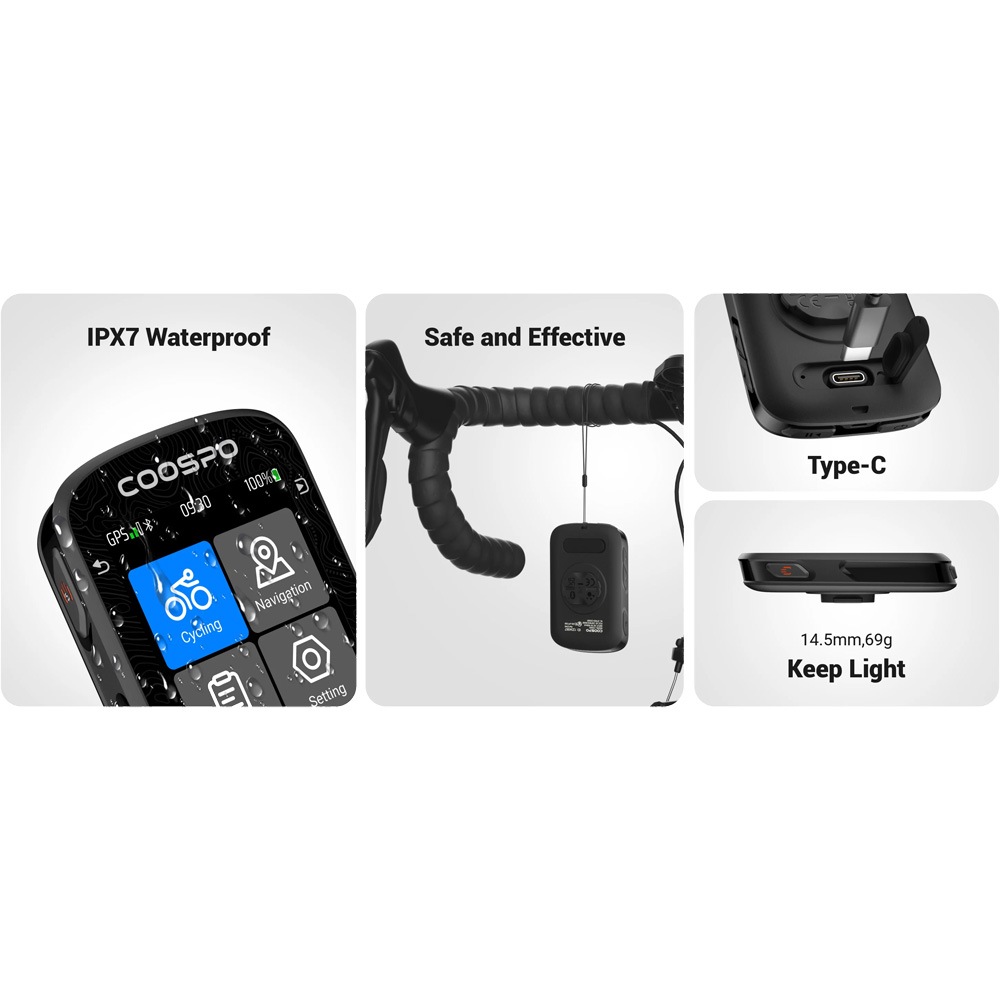 クースポ REALROAD CS600 GPS バイクコンピューター（超長寿命