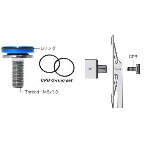 スギノ CPBアルミキャップ付きボルト M8×18mm (2個ペア) | ロード