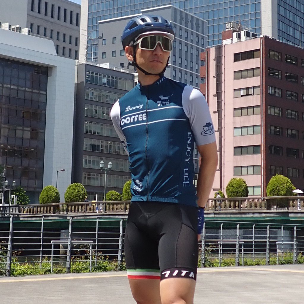 セブンイタリア Cafe Cat 2 Jersey ネイビー | メンズウェア,半そで