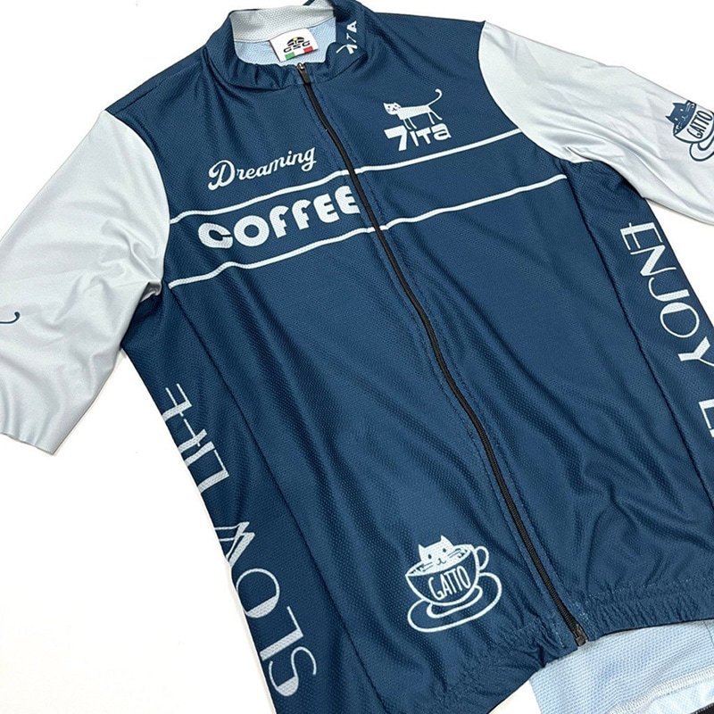セブンイタリア Cafe Cat 2 Jersey ネイビー | メンズウェア,半そで