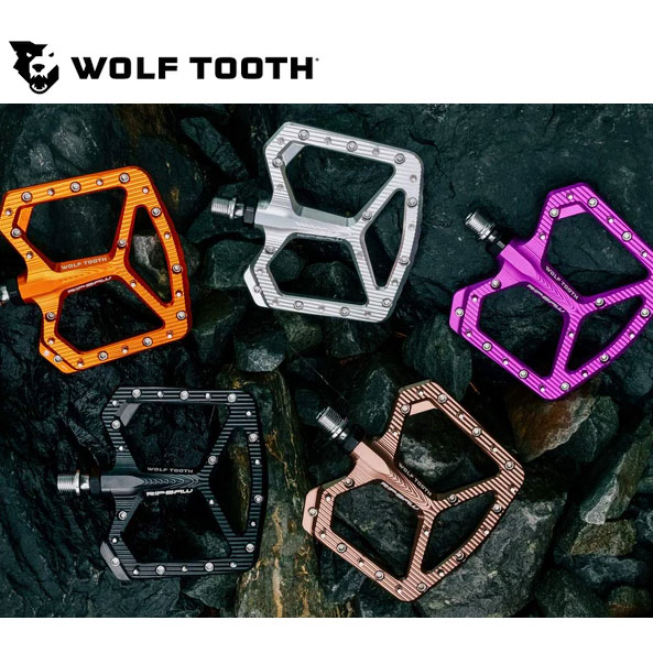 WOLF TOOTH フラットペダル パープル WOLFTOOTH ( ウルフトゥース ) フラットペダル RIPSAW PEDAL