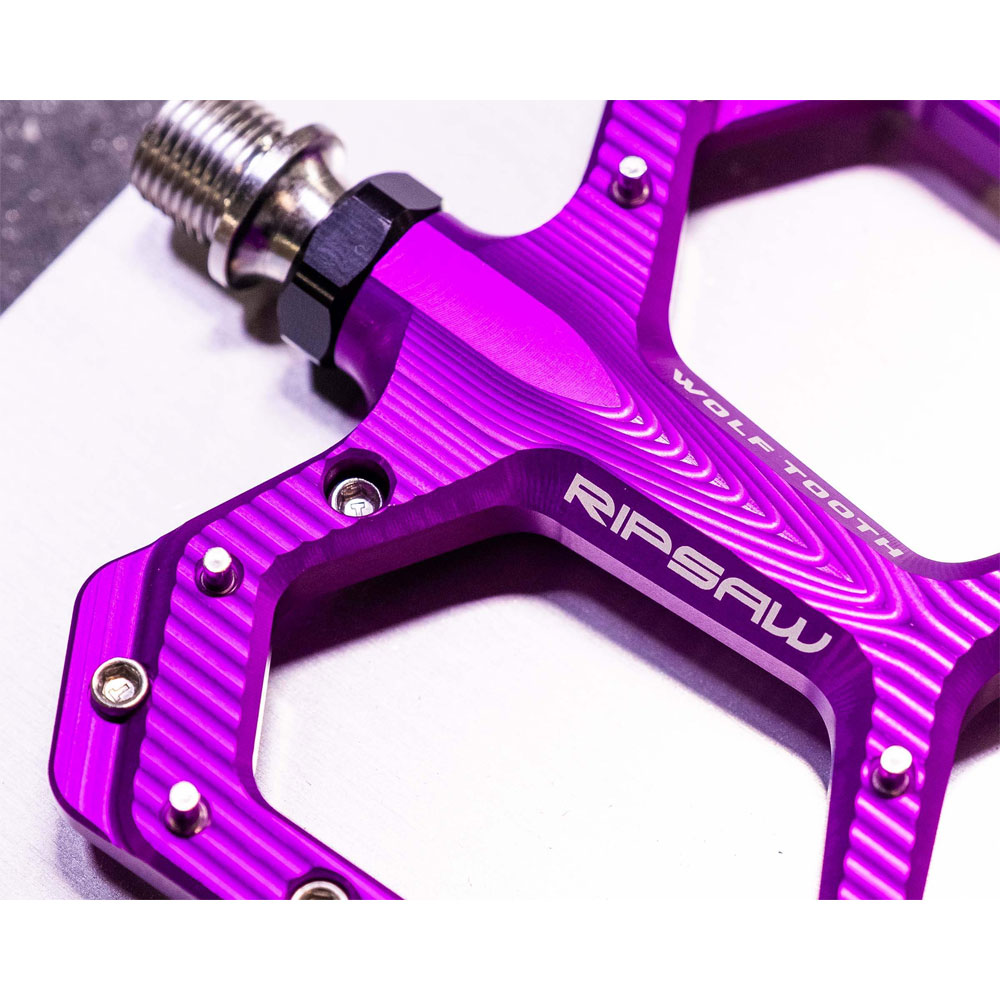 WOLF TOOTH フラットペダル パープル WOLFTOOTH ( ウルフトゥース ) フラットペダル RIPSAW PEDAL
