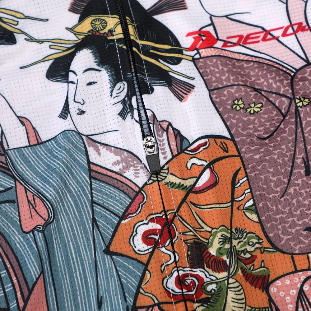 DECOJA(デコジャ) サイクルジャージ 半袖 美人桜 (高級・4WAYメッシュ