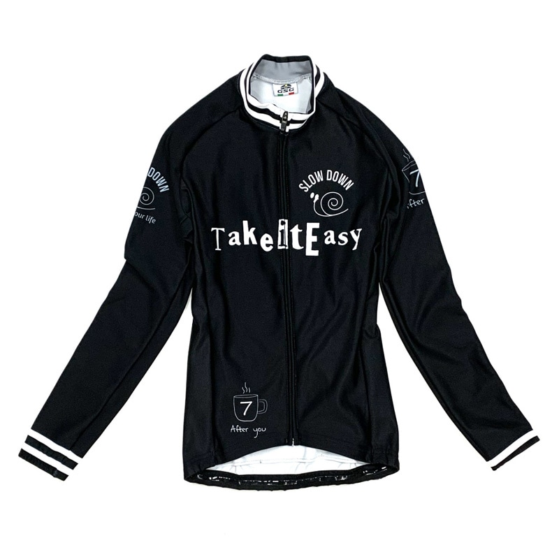 7ITA Slow Down 長袖サイクルジャージ ブラック サイズL セブンイタリア Slow Down Lady LS Jersey ブラック レディース
