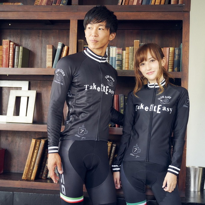 7ITA Slow Down 長袖サイクルジャージ ブラック サイズL セブンイタリア Slow Down Lady LS Jersey ブラック レディース