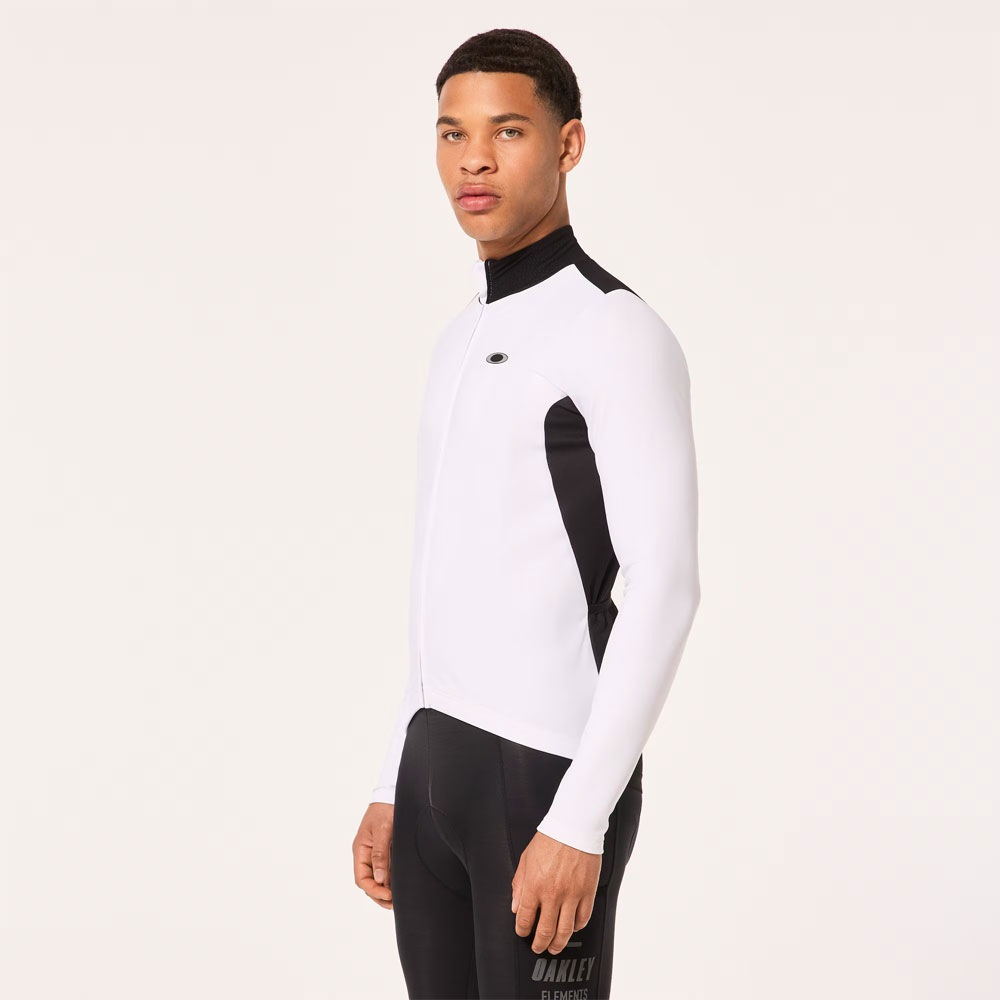 オークリー CLIMA THERMAL LS JERSEY ホワイト/ブラック | 特価売場,春