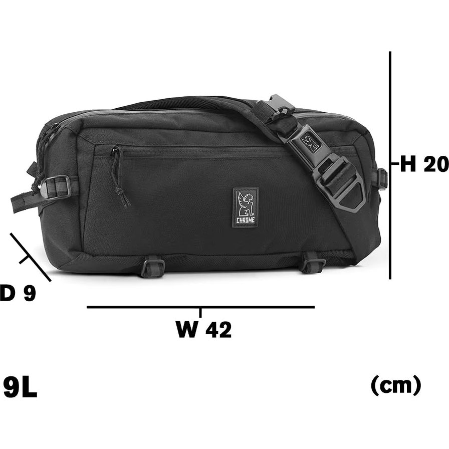 クローム カデットブラック クローム KADET 9L スリングバッグ ブラックXRF | バッグ