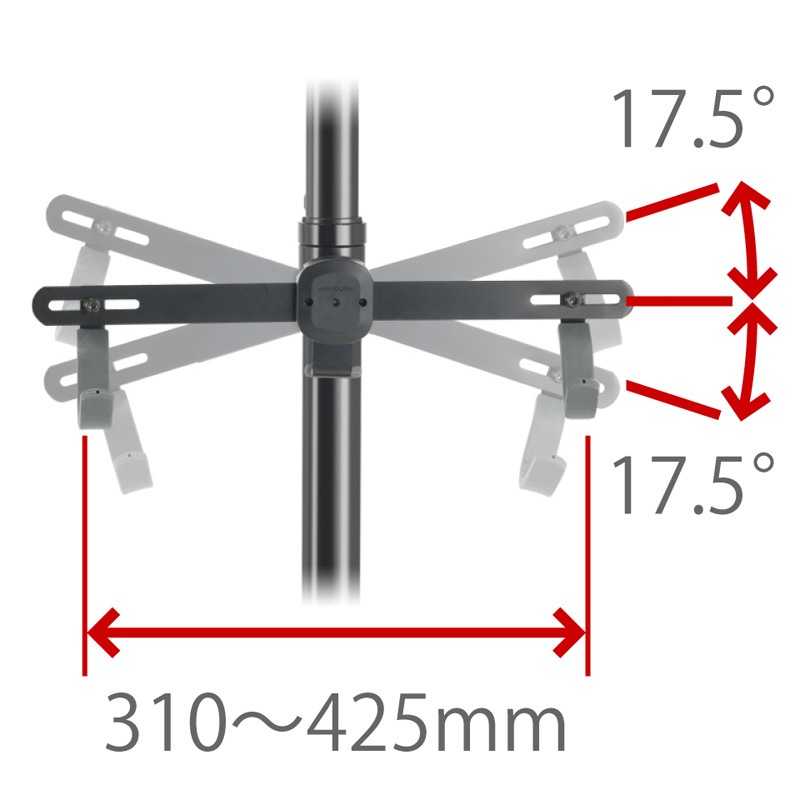 ミノウラ バイククレードル25.2 ブラック オフセットタイプ P
