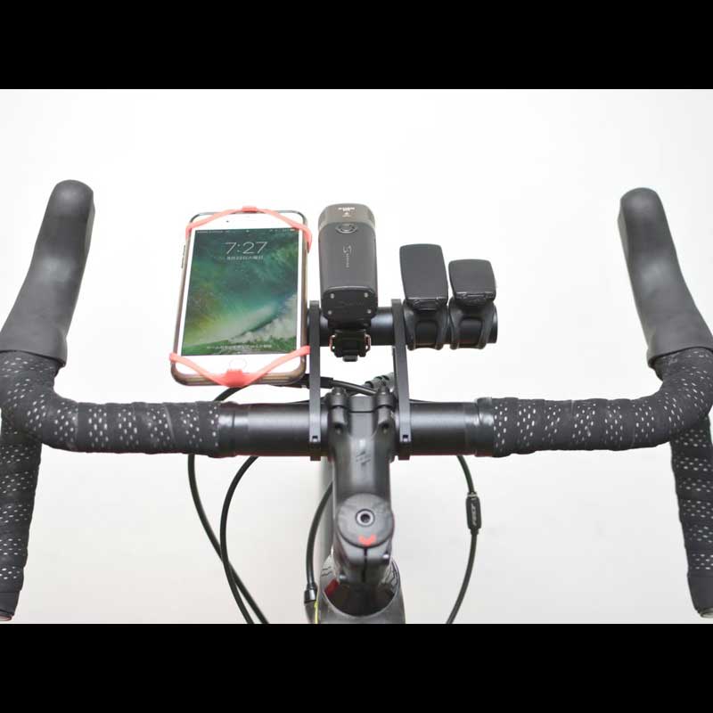 ケーシーエヌシー(KCNC) 自転車 スマホホルダー サイクルコンピューターホルダー アルミ GARMINヨウ 31.8MM レッド