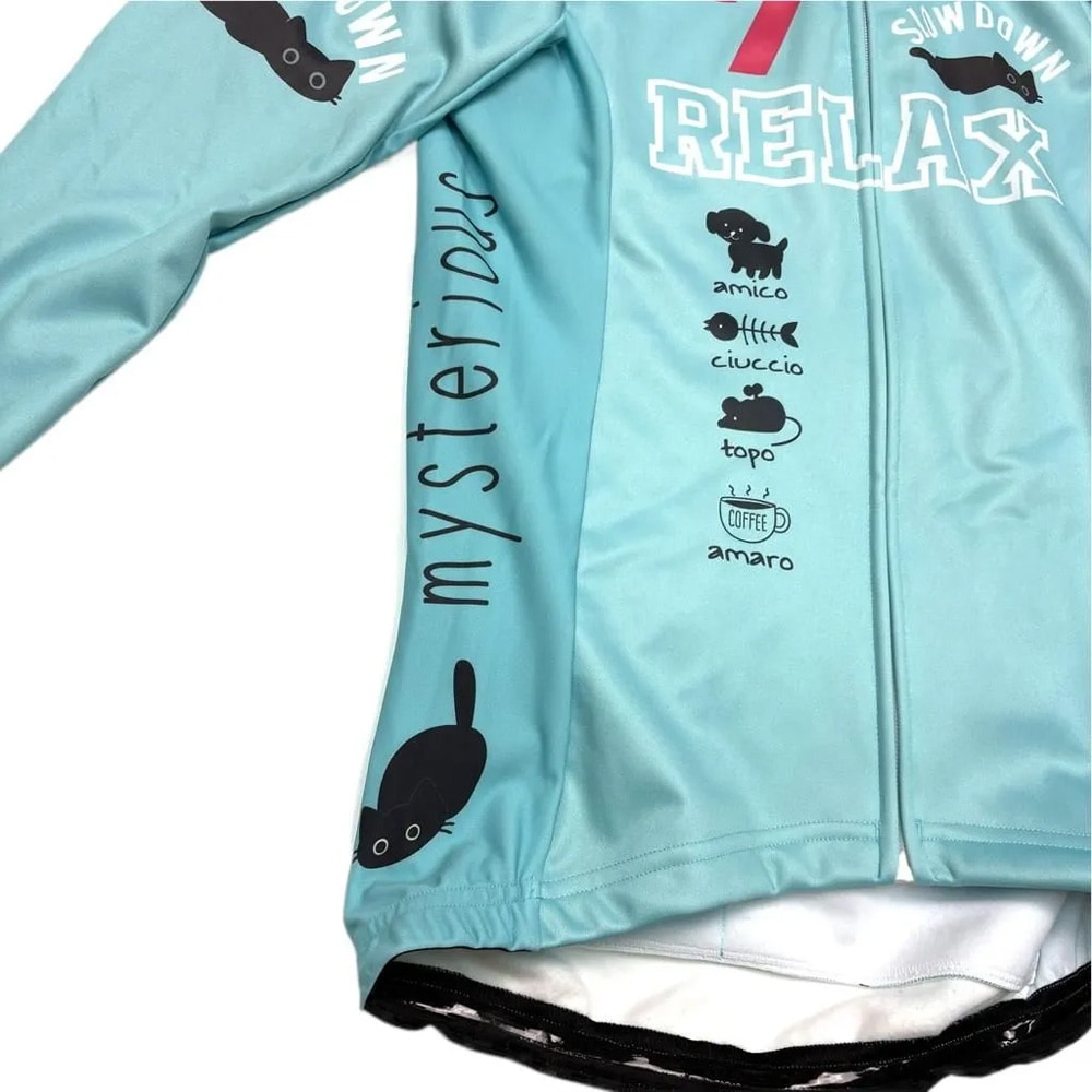 セブンイタリア Torokeru Relax Cat Lady Jacket チェレステグリーン