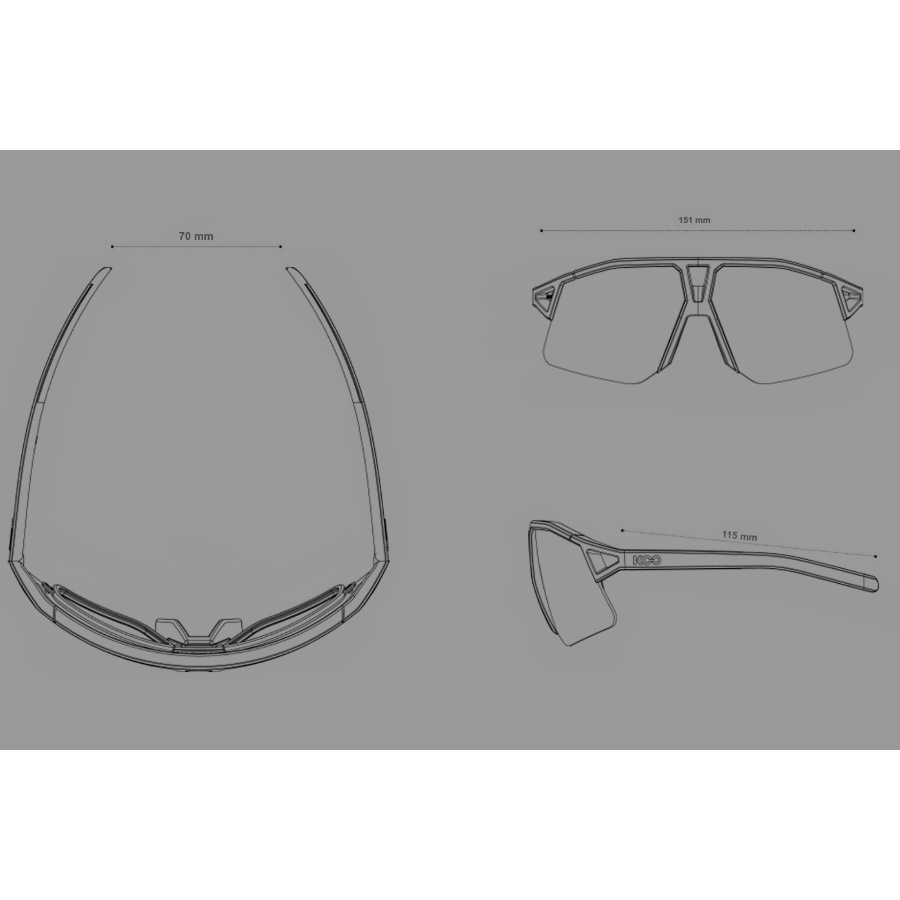 KOO(クー) HYPE バイオレットガラスマット/ピンク サングラス