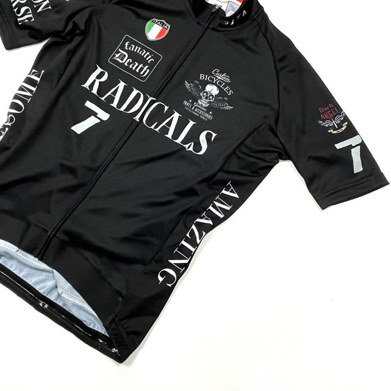 セブンイタリア Biker Jersey ブラック | メンズウェア,半そでウェア