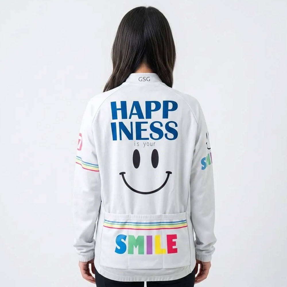 【イタリア製 美品 超ストレッチ 2XL】eleventy ニット ジャージ素材 セブンイタリア You make me Smile Lady LS Jersey オフホワイト