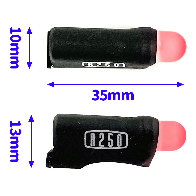 R250 フラッシュオン ブラック 常時点滅 超小型テールライト USB