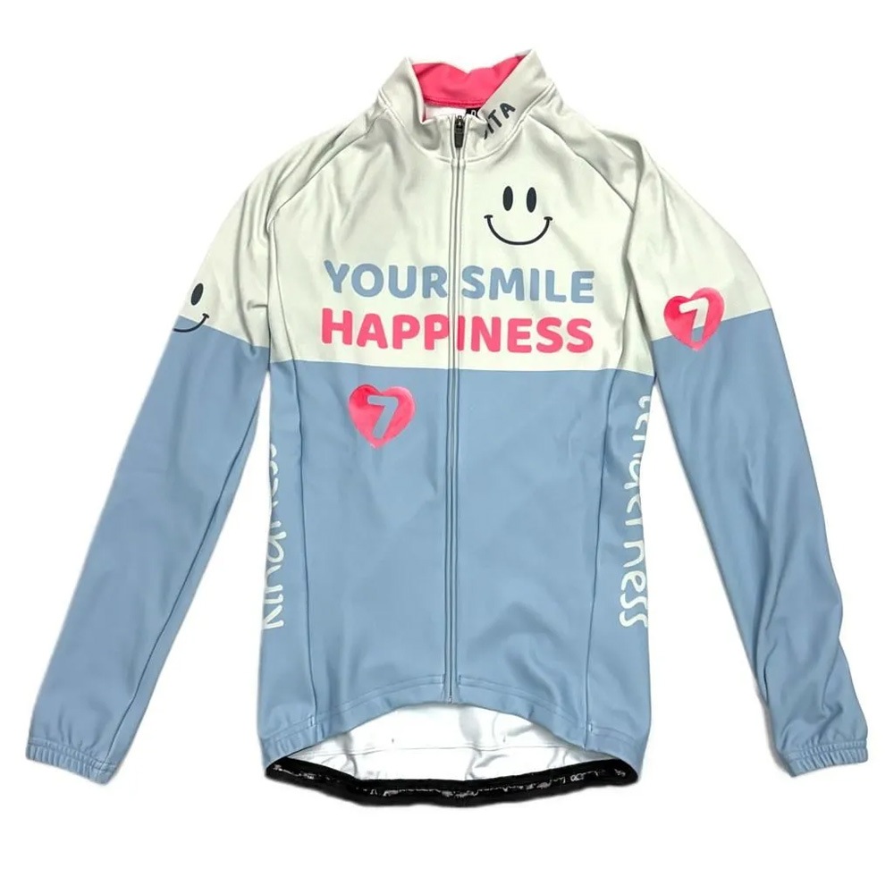 セブンイタリア Your Smile Lady LS Jersey アイボリー/スカイ