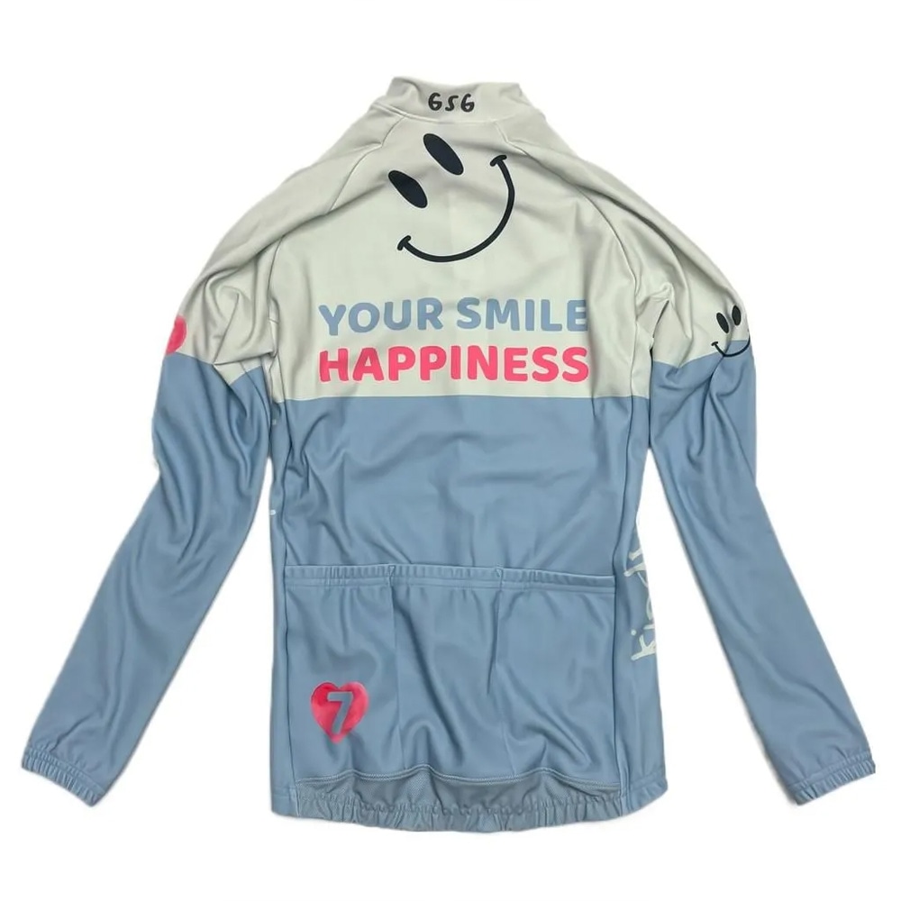 セブンイタリア Your Smile Lady LS Jersey アイボリー/スカイ