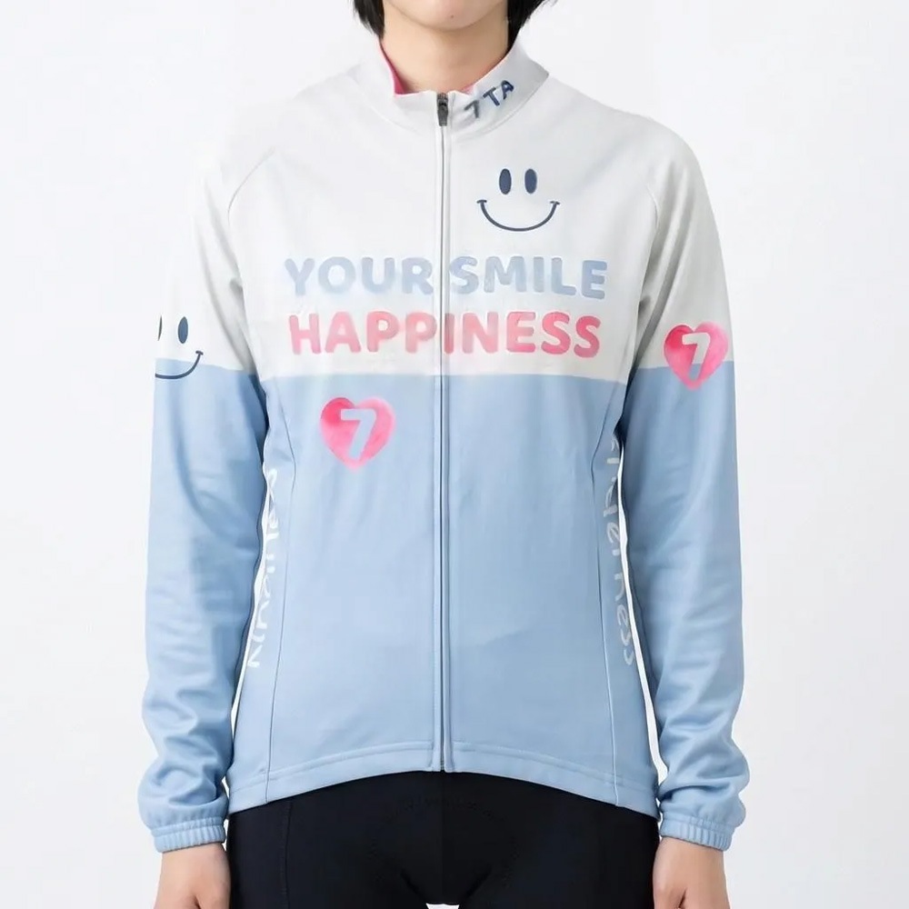 セブンイタリア Your Smile Lady LS Jersey アイボリー/スカイ