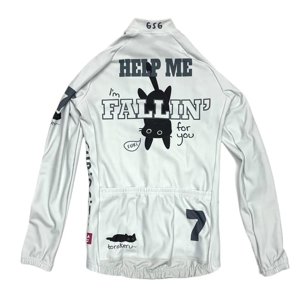 セブンイタリア Hillclimb Cat Lady LS Jersey ライトグレー