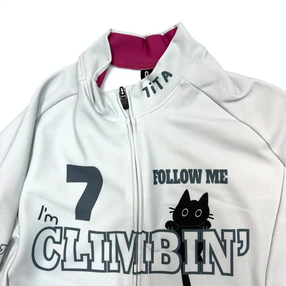 セブンイタリア Hillclimb Cat Lady LS Jersey ライトグレー