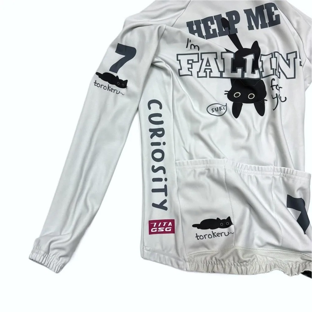 セブンイタリア Hillclimb Cat Lady LS Jersey ライトグレー