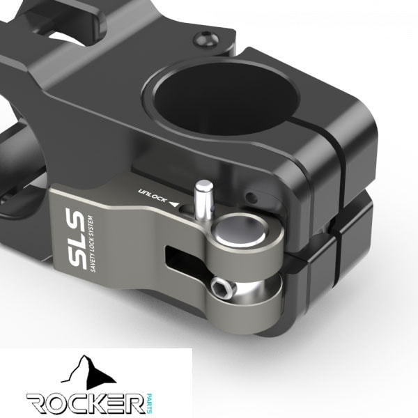 ROCKER PARTS RocHead Bend 90度角度変更ステム 50mm ブラック