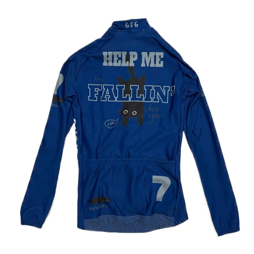 セブンイタリア Hillclimb Cat Lady LS Jersey ネイビー レディース